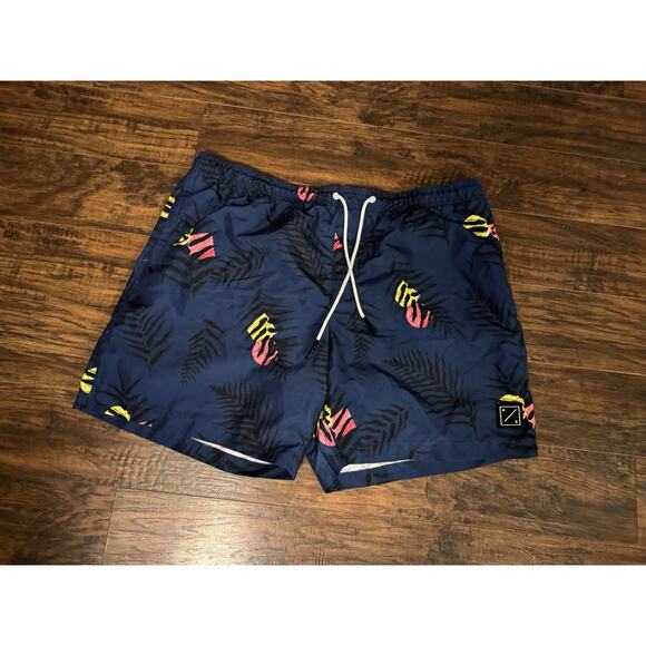 AMERICAN EAGLE Outfitters Mens Blue Board Shorts Swim Trunks Sz XXL - Picture 1 of 9